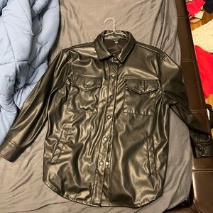 Wild Fable™ Women's Faux Leather Shirt Jacket -